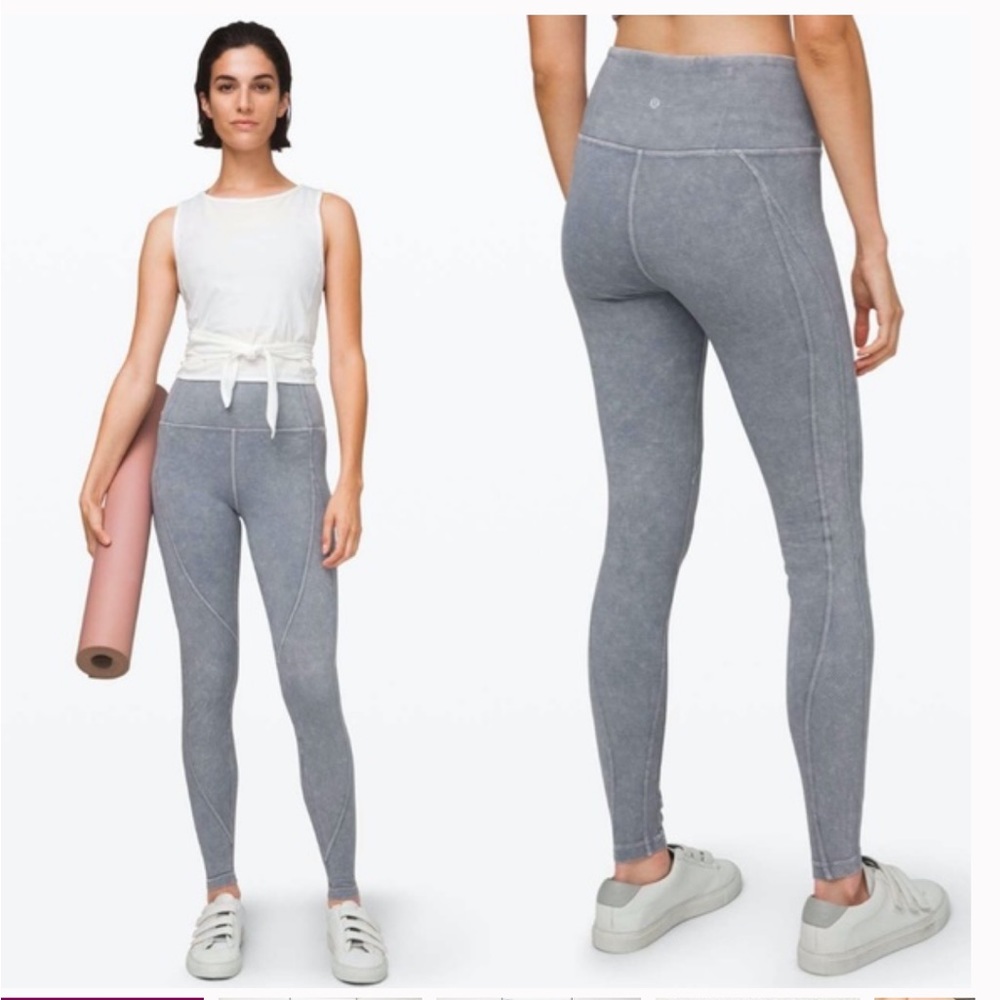 Lululemon Wonder Under High Rise Washed Luna Legging